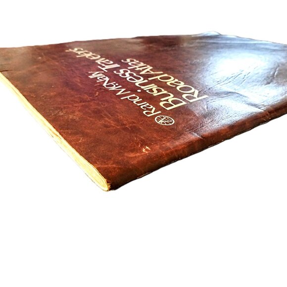Rand McNally Business Traveler's ROAD ATLAS ~ Leatherette Cover ~ VINTAGE 1988! - Picture 8 of 11